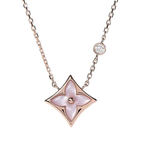 louis vuitton high jewelry pink necklace